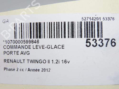 Left front window switch RENAULT TWINGO II (CN0_) 1.2 16V (CN04, CN0B) | BP31120887I27 