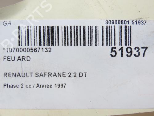Right taillight RENAULT SAFRANE II (B54_) 2.2 dT (B54G) | BP28832658C35