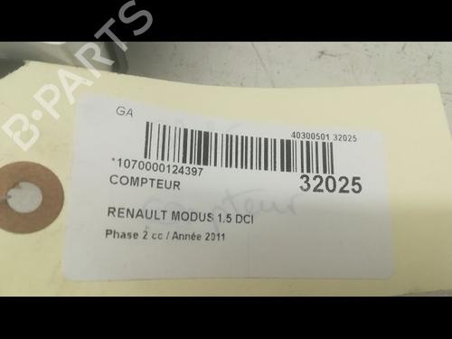 Used Instrument cluster RENAULT MODUS / GRAND MODUS (F/JP0_) 1.5 dCi 75 (75 hp) 9598688