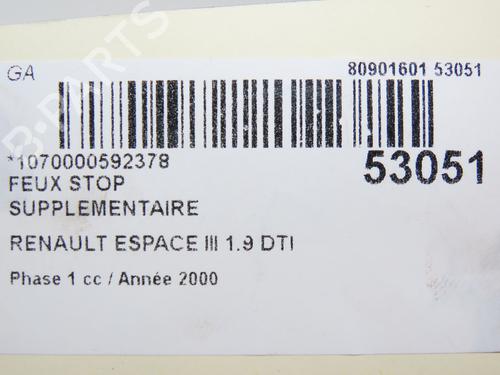 Third brake light RENAULT ESPACE III (JE0_) 1.9 dTi (JE0M) | BP28802339L11 
