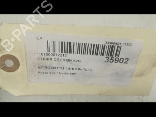 Used Left front brake caliper CITROËN C3 I (FC_, FN_) 1.4 HDi (68 hp) 14878130