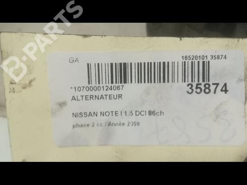 Alternator NISSAN NOTE (E11, NE11) 1.5 dCi | BP9598668M7 