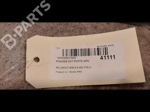 Rear left exterior door handle PEUGEOT 406 (8B) 2.0 HDI 110 | BP9613013C130 