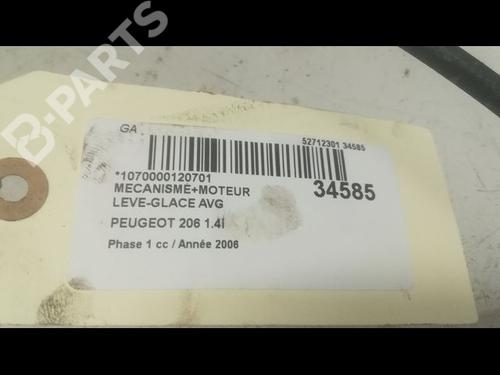 Front left window mechanism PEUGEOT 206 Hatchback (2A/C) 1.4 i | BP9598284C22 