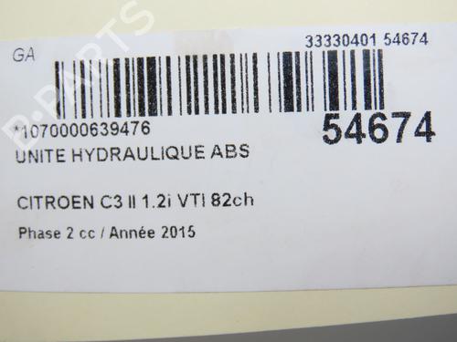 ABS pump CITROËN C3 II (SC_) 1.2 VTi 82 | BP33249626M43  - Image 9