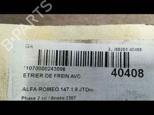 Used Right front brake caliper ALFA ROMEO 147 (937_) 1.9 JTDM 8V (937.AXD1A, 937.AXU1A, 937.BXU1A) (120 hp) 14877472