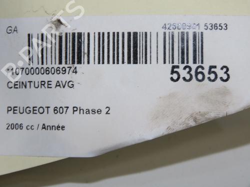 Front left seatbelt PEUGEOT 607 (9D, 9U) 2.2 16V | BP36510970I26 - Image 7