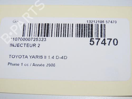 Used Injector Injector TOYOTA YARIS (_P9_) 1.4 D-4D (NLP90_, NLP90R) (90 hp) 32657925 32657925