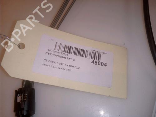 Left mirror PEUGEOT 207 (WA_, WC_) 1.4 HDi | BP15395411C26 