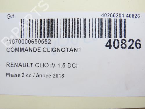 Used Steering column stalk RENAULT CLIO IV (BH_) 1.5 dCi 90 (90 hp) 28159378