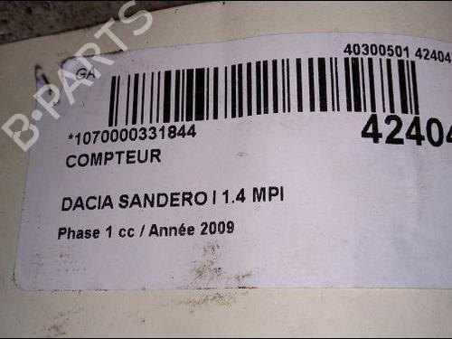 Used Instrument cluster DACIA SANDERO 1.4 MPI LPG (72 hp) 9664954