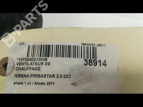 Heater blower motor NISSAN PRIMASTAR Van (X83) 2.0 dCi 115 | BP9604424M62 
