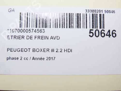 Right front brake caliper PEUGEOT BOXER Van 2.0 BlueHDi 130 | BP33132517M104 - Image 6