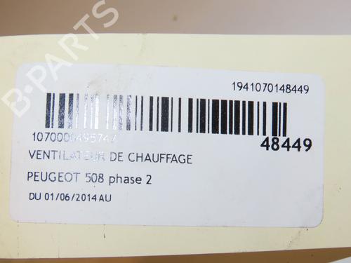 Heater blower motor PEUGEOT 508 I (8D_) 2.0 BlueHDi 180 | BP16688050M62 