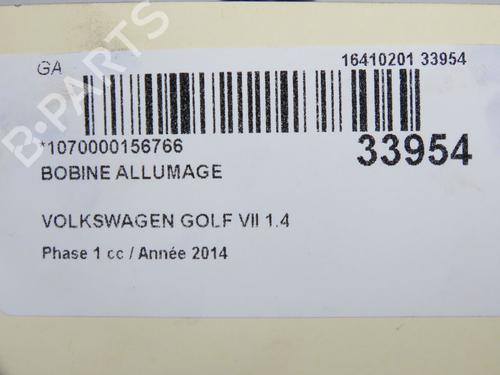 Used Ignition coil Ignition coil VW GOLF VII (5G1, BQ1, BE1, BE2) 1.4 TSI (150 hp) 9601073 9601073