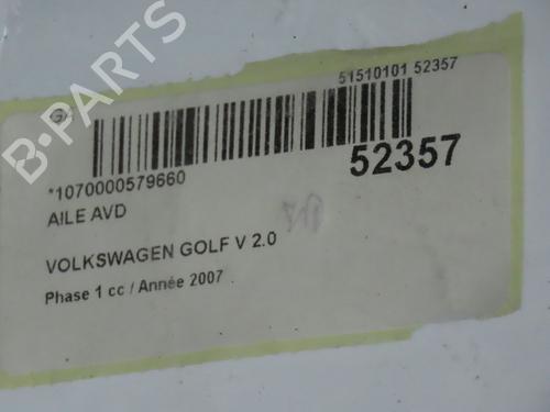 Used Right front fenders VW GOLF V (1K1) 2.0 TDI (136 hp) 28120717