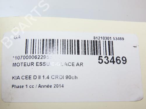 Used Rear wiper motor KIA CEE'D Sportswagon (JD) 1.4 CRDi 90 (90 hp) 29441852