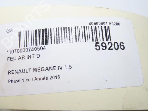 Used Right tailgate light Right tailgate light RENAULT MEGANE IV Grandtour (K9A/M/N_) 1.5 dCi 110 (110 hp) 36511126 36511126
