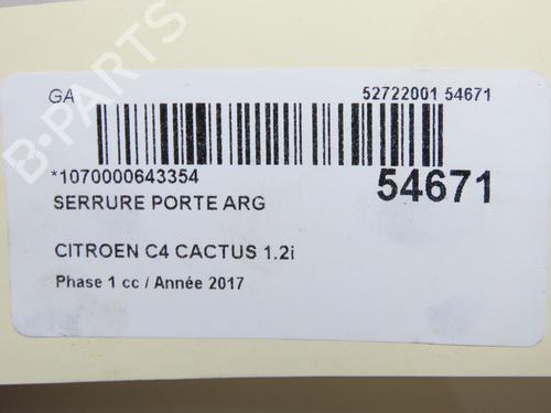 Rear left lock CITROËN C4 CACTUS 1.2 THP 110 | BP33893151C100 - Image 6