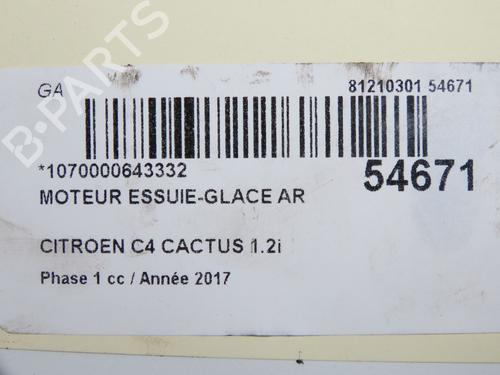 Rear wiper motor CITROËN C4 CACTUS 1.2 THP 110 | BP33893160M102 - Image 3