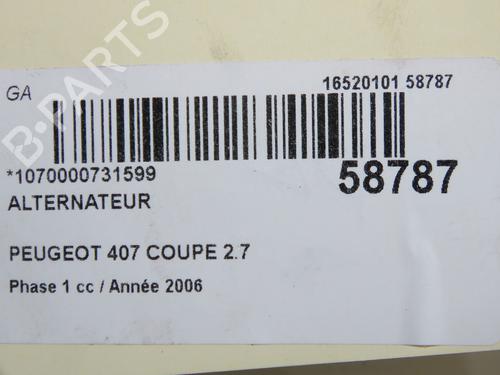 Alternator PEUGEOT 407 Coupe (6C_) 2.7 HDi | BP36426816M7 - Image 2