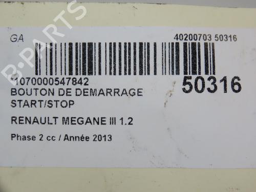 Switch RENAULT MEGANE III Hatchback (BZ0/1_, B3_) 1.2 TCe (BZ2B, BZ11) | BP19162181I30 