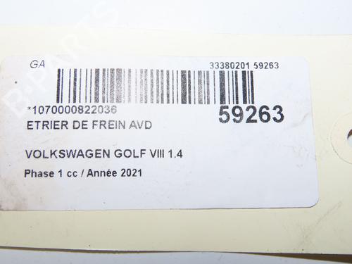 Right front brake caliper VW GOLF VIII (CD1, DA1) 1.4 GTE Plug-in Hybrid | BP39893860M104 - Image 6
