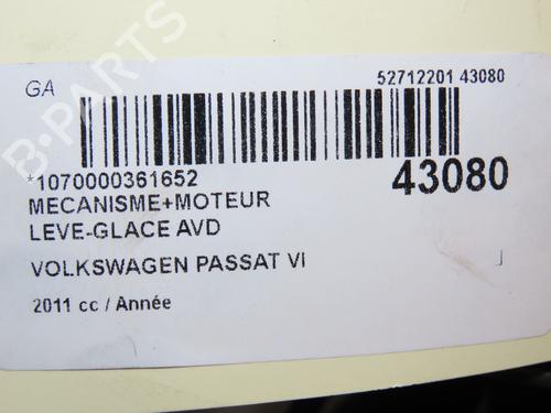 Front right window mechanism VW PASSAT B7 Variant (365) 2.0 TDI | BP23175704C23 