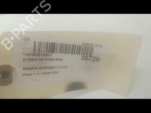 Left rear brake caliper NISSAN QASHQAI II SUV (J11, J11_) 1.6 dCi | BP14877825M107 