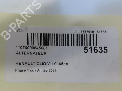 Used Alternator Alternator RENAULT CLIO V (B7_) 1.0 SCe 65 (B7MG) (67 hp) 29379878 29379878