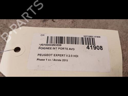 Used Front right interior door handle Front right interior door handle PEUGEOT EXPERT Van (VF3A_, VF3U_, VF3X_) 2.0 HDi 130 (128 hp) 9615848 9615848