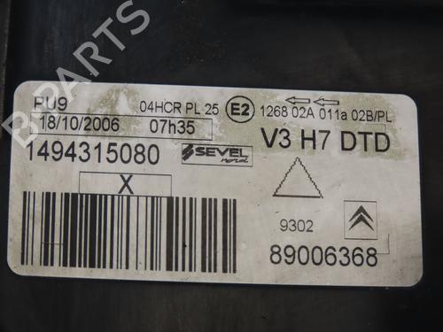 Right headlight CITROËN C8 (EA_, EB_)  | BP28969425C29 
