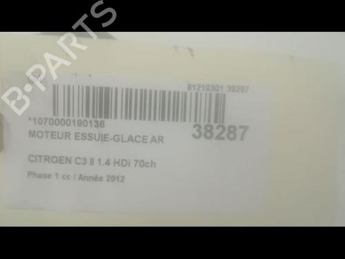 Used Rear wiper motor CITROËN C3 II (SC_) 1.4 HDi 70 (SC8HZC, SC8HR0, SC8HP4) (68 hp) 9603900