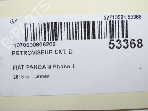 Used Right mirror Right mirror FIAT PANDA (312_, 319_) 1.2 (312PXA1A) (69 hp) 34255346 34255346