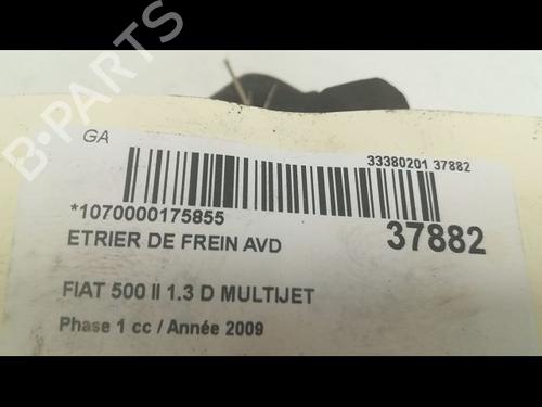 Right front brake caliper FIAT 500 (312_) 1.3 D Multijet (312AXB1A) | BP14877381M104 