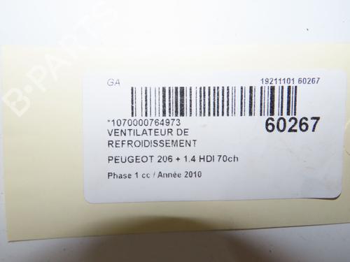 radiator-fan-peugeot-206-2l_-2m_-2009-2010-2011-2012-2013-40110616 main image