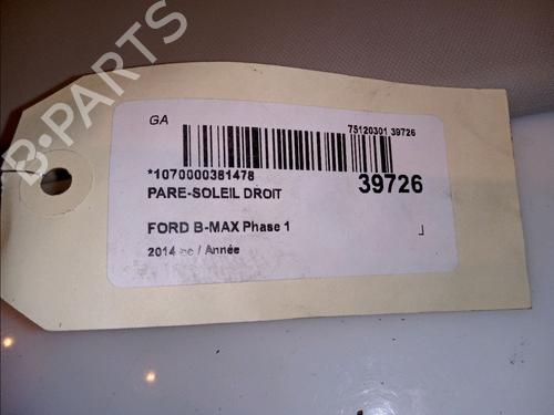 Højre solskærm FORD B-MAX (JK) 1.0 EcoBoost (100 hp) 11103826