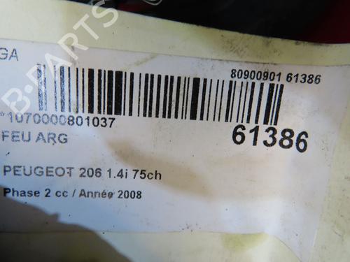 Used Left taillight Left taillight PEUGEOT 206 Hatchback (2A/C) 1.4 i (75 hp) 39997112 39997112