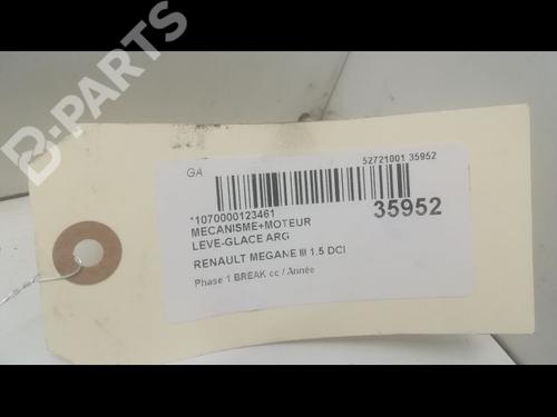 Rear left window mechanism RENAULT MEGANE III Grandtour (KZ0/1) 1.5 dCi (KZ09, KZ0D, KZ1G, KZ29, KZ14, KZ1W, KZ10, KZ1F,... | BP9598781C24 