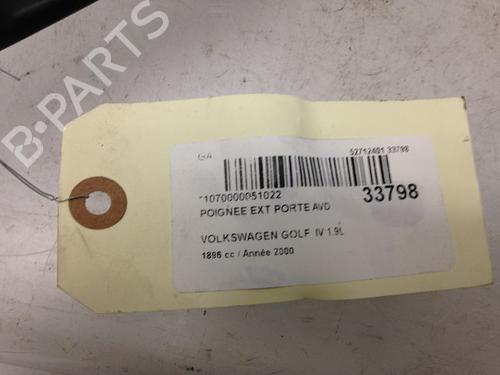 Used Front right exterior door handle VW GOLF IV (1J1) 1.9 TDI (101 hp) 9594032