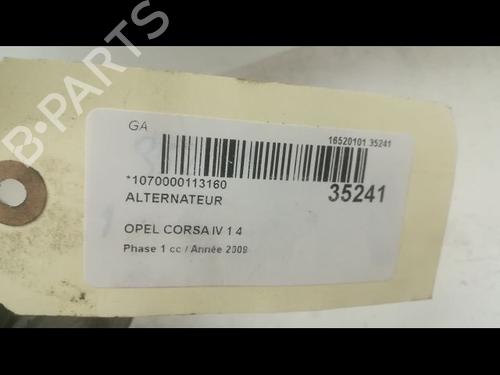 Used Alternator Alternator OPEL CORSA D (S07) 1.4 (L08, L68) (90 hp) 9598156 9598156