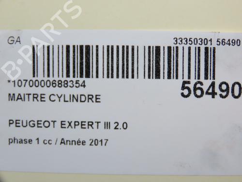 Brake master cylinder PEUGEOT EXPERT Van (V_) 2.0 BlueHDi 120 | BP30824909M77