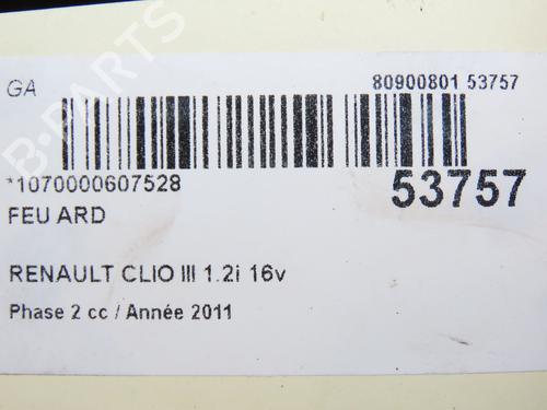 Right taillight RENAULT CLIO III (BR0/1, CR0/1) 1.2 16V (BR02, BR0J, BR11, CR02, CR0J, CR11) | BP28969575C35 