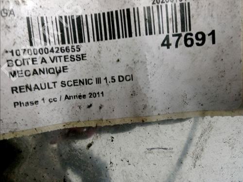 Used Gearbox Gearbox RENAULT SCÉNIC III (JZ0/1_) 1.5 dCi (110 hp) 17868104 17868104