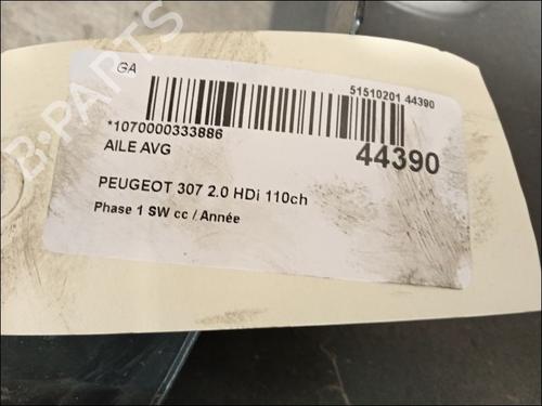Left front fenders PEUGEOT 307 Break (3E) 2.0 HDI 110 | BP23175373C41 