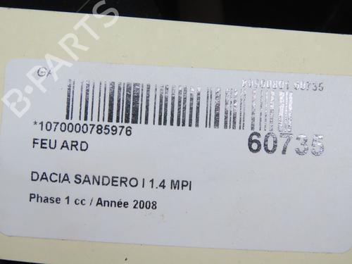 Right taillight DACIA SANDERO 1.4 (BS0C, BS0A, BS0G, BS1F, BS0E) | BP37479685C35 - Image 5