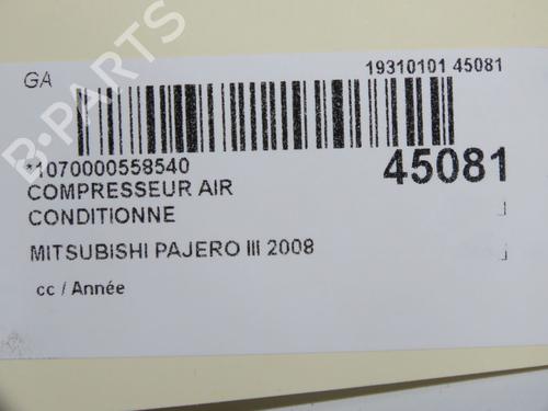 AC compressor MITSUBISHI PAJERO IV (V8_W, V9_W) 3.2 DI-D (V88W, V98W) | BP36283535M34  - Image 9