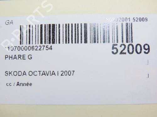 Left headlight SKODA OCTAVIA II Combi (1Z5) 1.9 TDI | BP28832527C28 - Image 2