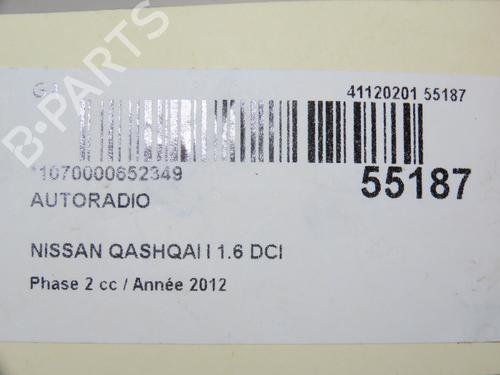 Used Radio NISSAN QASHQAI I (J10, NJ10) 1.6 dCi All-wheel Drive (130 hp) 29045757