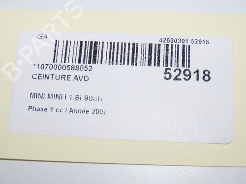 Front right seatbelt MINI MINI (R50, R53) One | BP32129654I25 - Image 4